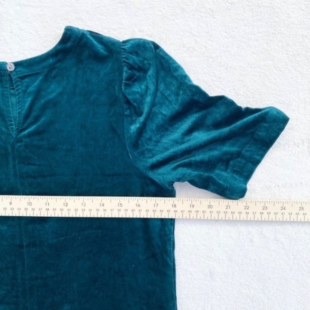 NWT J. Jill Velvet Shift Dress Womens XS Petite Green WDR279232 - Picture 8 of 8